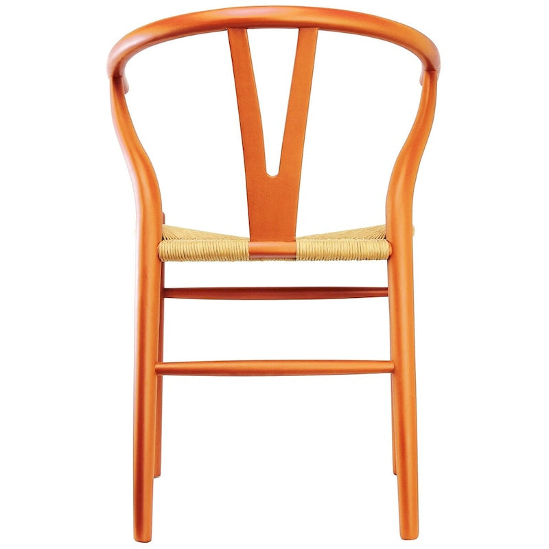 Juego de 2 sillas de comedor modernas de madera con respaldo, sillón con asiento de cáñamo para el hogar, restaurante, oficina, cocina