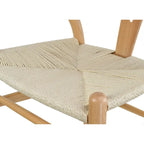 Juego de 2 sillas de comedor modernas de madera con respaldo, sillón con asiento de cáñamo para el hogar, restaurante, oficina, cocina