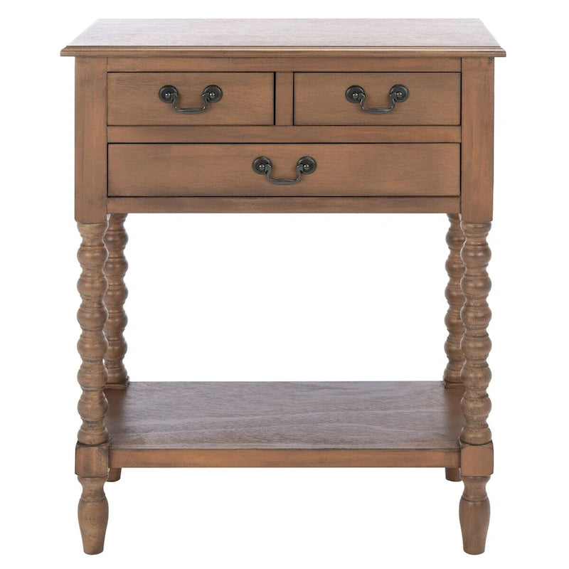 Mesa consola de 3 cajones - 23.5 AN x 13 FO x 29.5 AL - 24ANx13FOx30AL