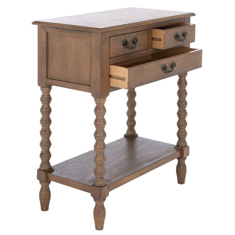 Mesa consola de 3 cajones - 23.5 AN x 13 FO x 29.5 AL - 24ANx13FOx30AL