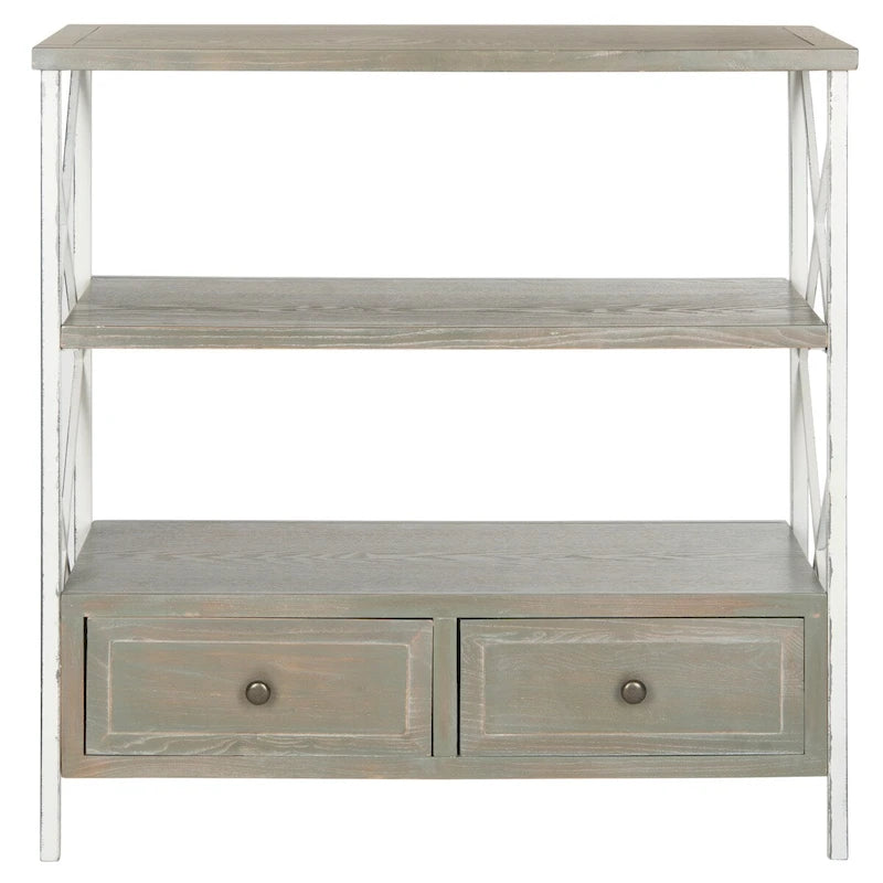 Mesa consola de almacenamiento azul pálido - 33.9 x 15.2 x 34.8 - 34Anx15Profx35Al