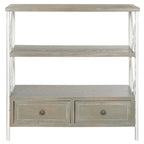 Mesa consola de almacenamiento azul pálido - 33.9 x 15.2 x 34.8 - 34Anx15Profx35Al