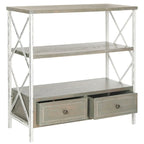 Mesa consola de almacenamiento azul pálido - 33.9 x 15.2 x 34.8 - 34Anx15Profx35Al