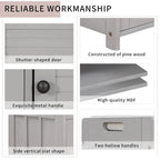Banco de almacenamiento con 3 puertas tipo persiana, cojín extraíble y espacio de almacenamiento oculto - 43.5L x 16W x 18H