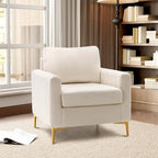 Sillón club tapizado, silla auxiliar, sillón de terciopelo, sofá cómodo - Ver imagen