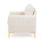 Sillón club tapizado, silla auxiliar, sillón de terciopelo, sofá cómodo - Ver imagen