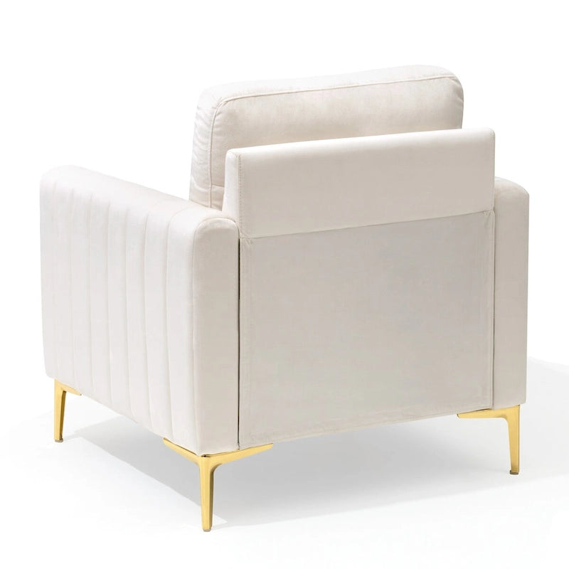 Sillón club tapizado, silla auxiliar, sillón de terciopelo, sofá cómodo - Ver imagen