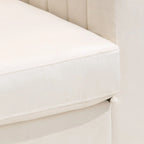Sillón club tapizado, silla auxiliar, sillón de terciopelo, sofá cómodo - Ver imagen