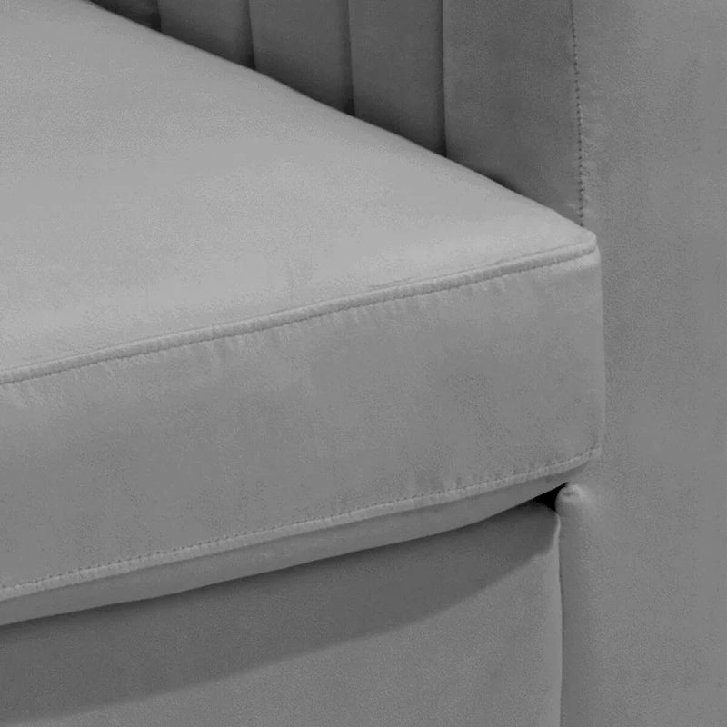 Sillón club tapizado, silla auxiliar, sillón de terciopelo, sofá cómodo - Ver imagen