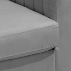 Sillón club tapizado, silla auxiliar, sillón de terciopelo, sofá cómodo - Ver imagen