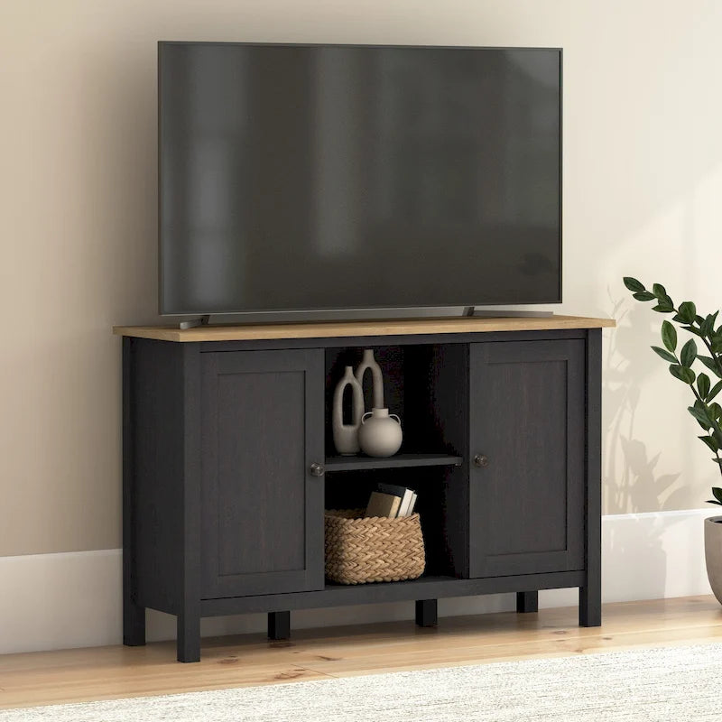 Mueble para TV alto de 48 pulgadas de ancho con consola multimedia