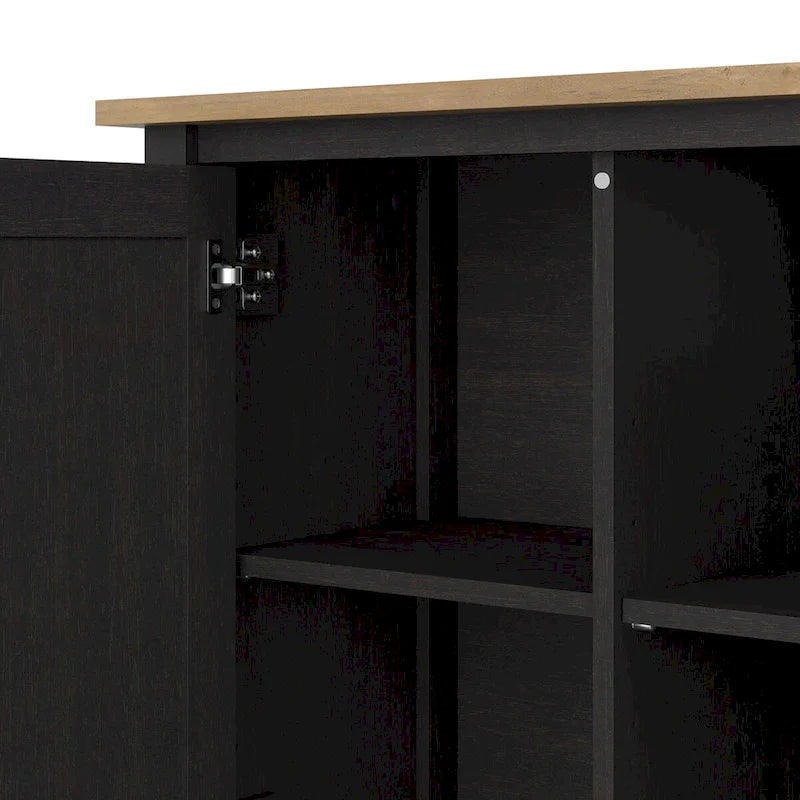 Mueble para TV alto de 48 pulgadas de ancho con consola multimedia