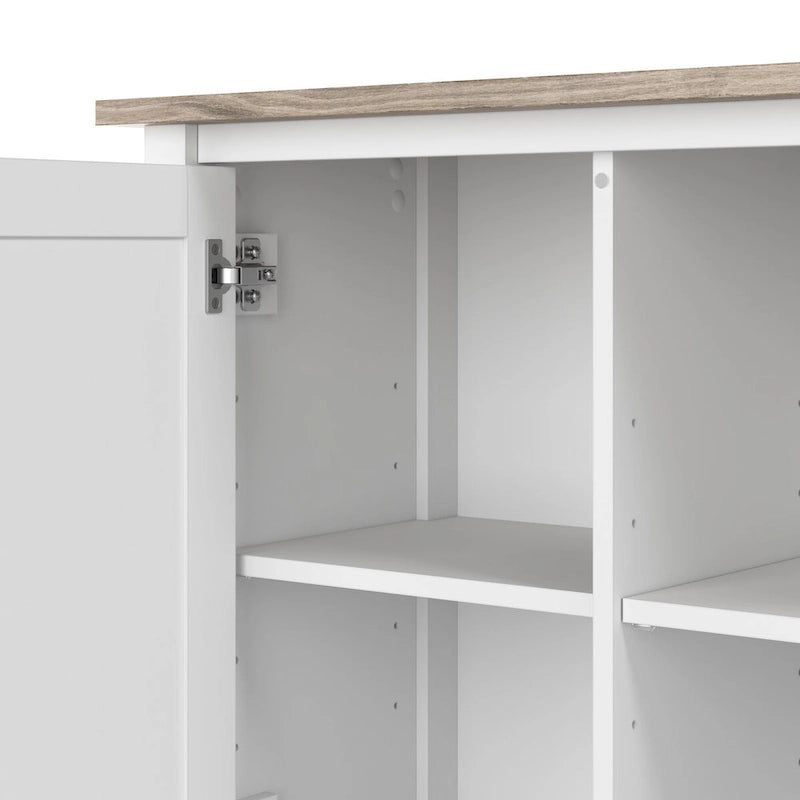 Mueble para TV alto de 48 pulgadas de ancho con consola multimedia