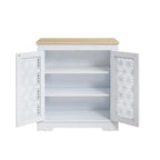 Aparador buffet de almacenamiento auxiliar de 31 pulgadas con 2 puertas - 31 pulgadas de ancho