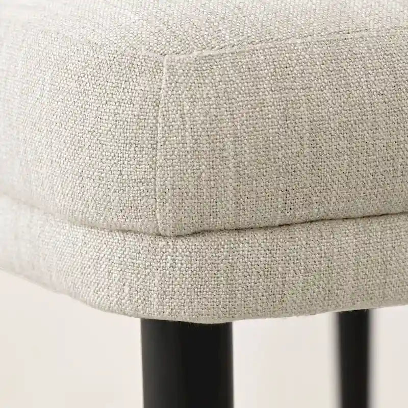 Silla de comedor tapizada en lino (juego de 2)