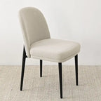 Silla de comedor tapizada en lino (juego de 2)