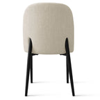 Silla de comedor tapizada en lino (juego de 2)