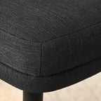 Silla de comedor tapizada en lino (juego de 2)