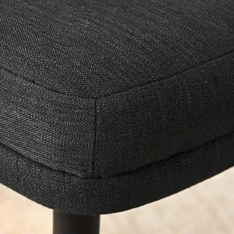 Silla de comedor tapizada en lino (juego de 2)