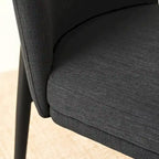 Silla de comedor tapizada en lino (juego de 2)