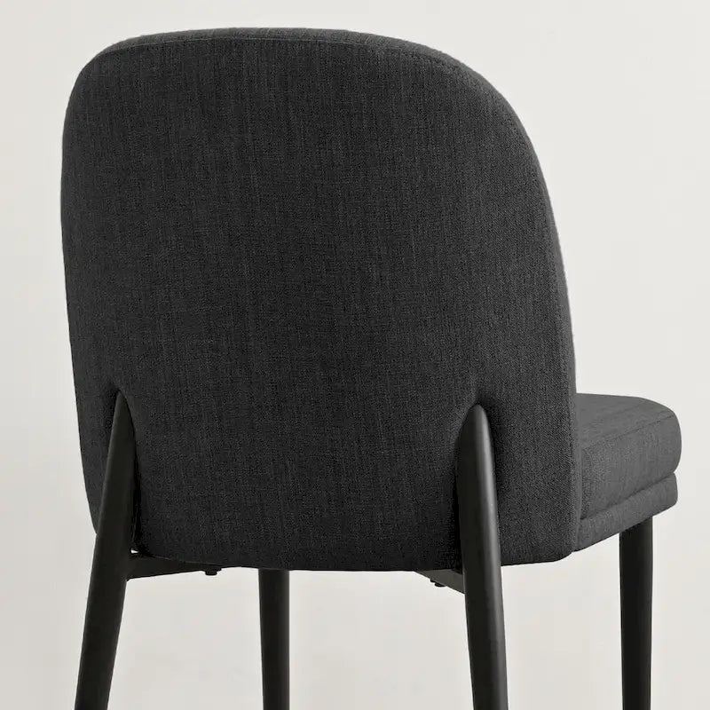 Silla de comedor tapizada en lino (juego de 2)