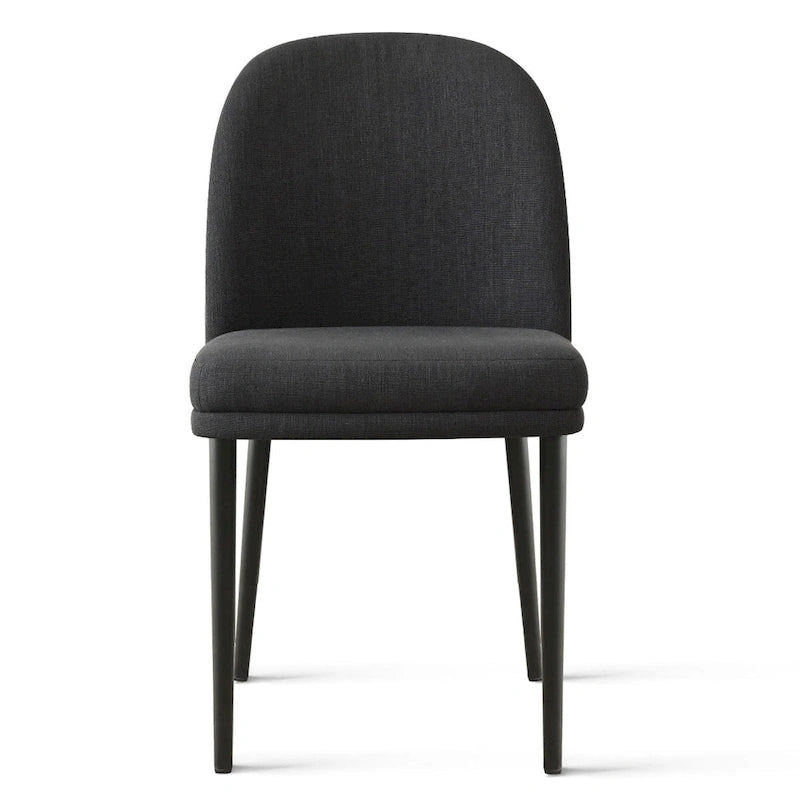 Silla de comedor tapizada en lino (juego de 2)