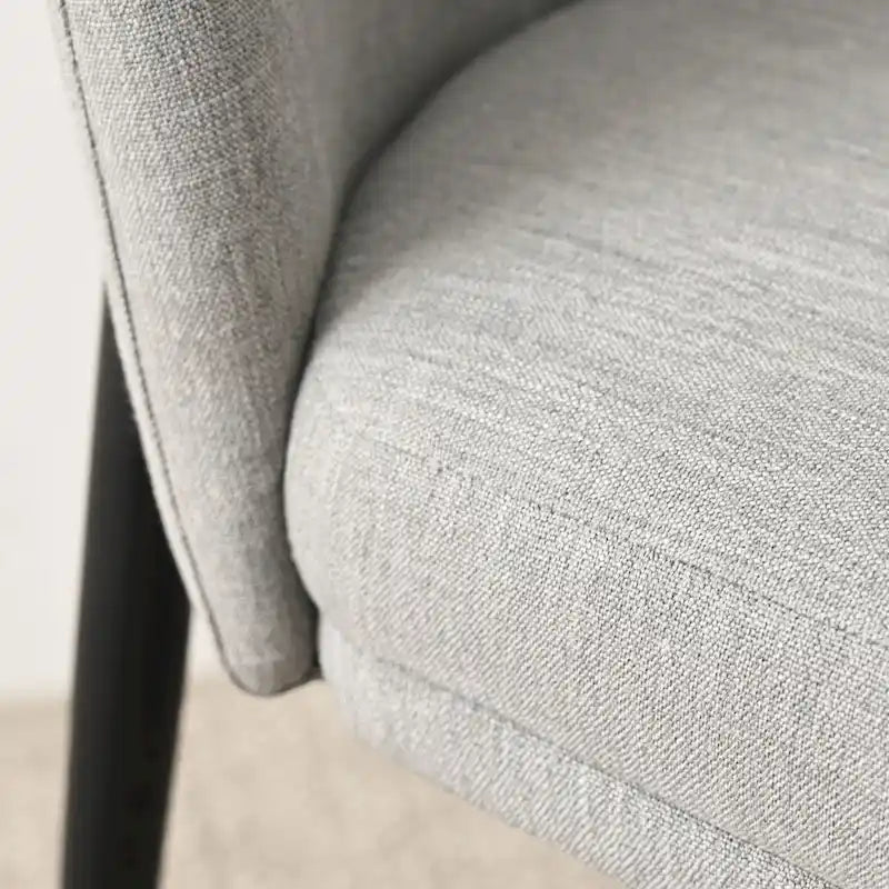 Silla de comedor tapizada en lino (juego de 2)