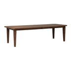 Juego de mesa rectangular de 6 piezas, tabaco y negro