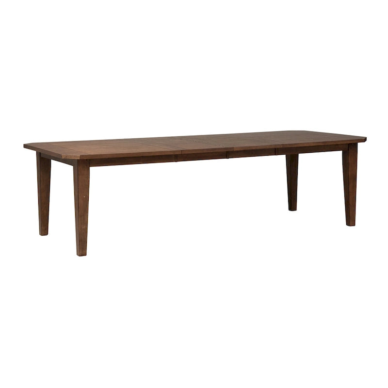 Juego de mesa rectangular de 6 piezas, tabaco y negro