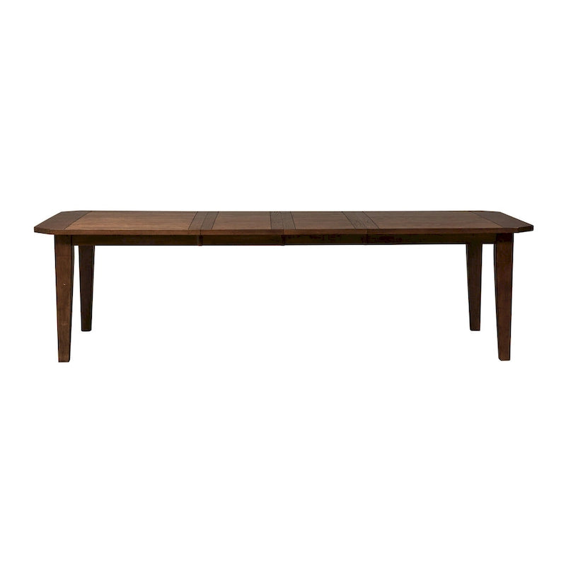 Juego de mesa rectangular de 6 piezas, tabaco y negro