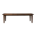 Juego de mesa rectangular de 6 piezas, tabaco y negro