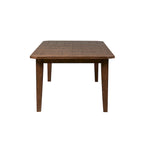 Juego de mesa rectangular de 6 piezas, tabaco y negro