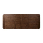 Juego de mesa rectangular de 6 piezas, tabaco y negro