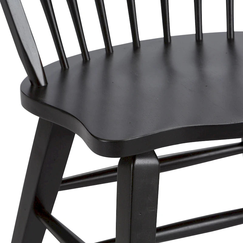 Juego de mesa rectangular de 6 piezas, tabaco y negro