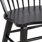 Juego de mesa rectangular de 6 piezas, tabaco y negro