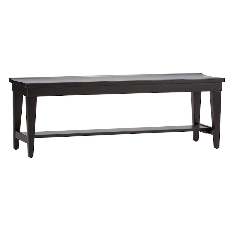 Juego de mesa rectangular de 6 piezas, tabaco y negro