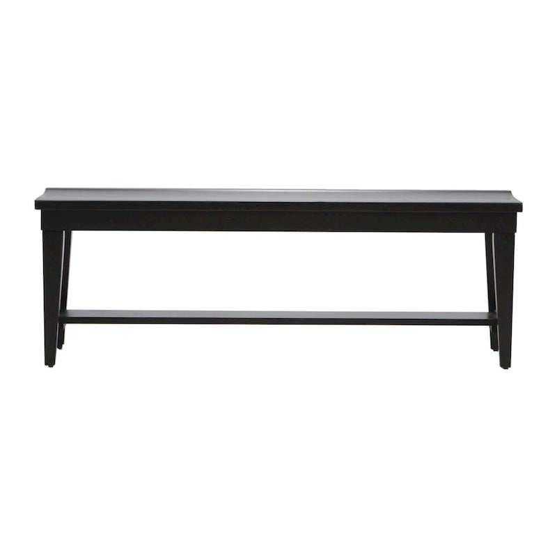 Juego de mesa rectangular de 6 piezas, tabaco y negro