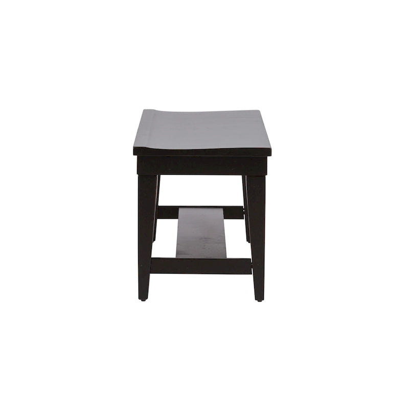 Juego de mesa rectangular de 6 piezas, tabaco y negro