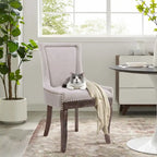 Traditional Tufted Ultra Upholstered Wingback Dining Chair Set of 6