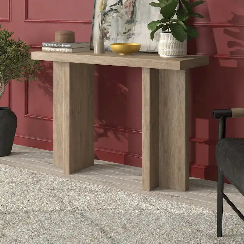 Mesa consola rectangular de 42 pulgadas de ancho
