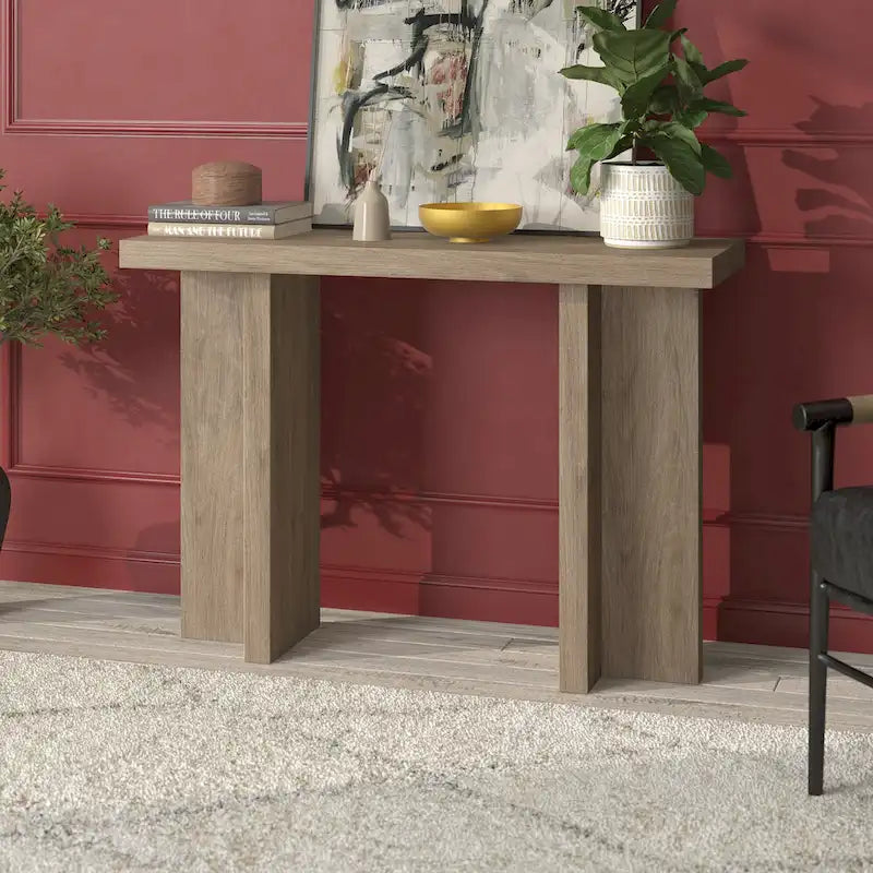 Mesa consola rectangular de 42 pulgadas de ancho
