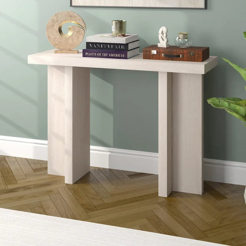 Mesa consola rectangular de 42 pulgadas de ancho