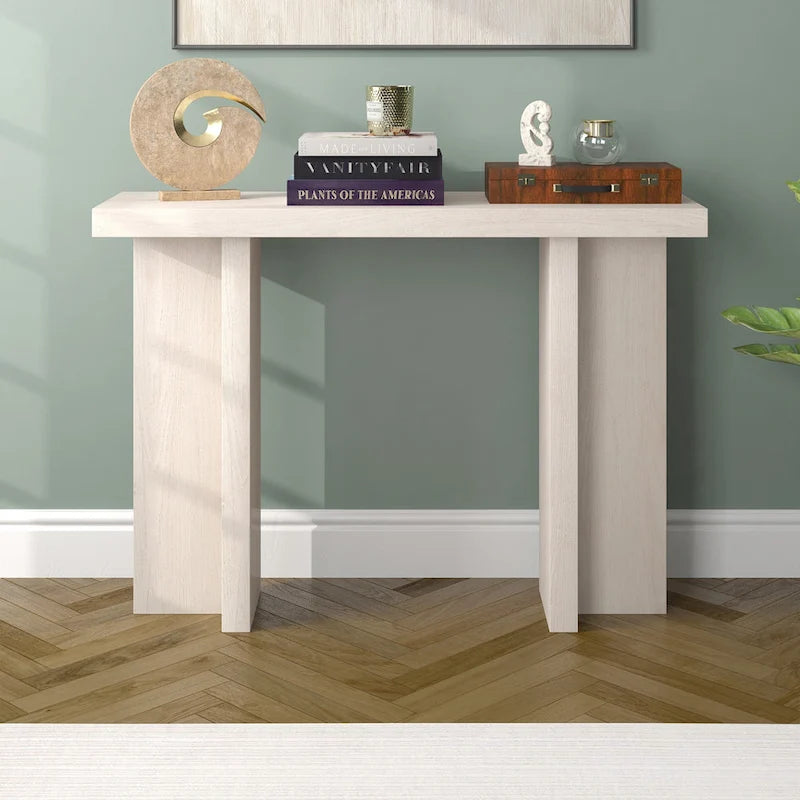 Mesa consola rectangular de 42 pulgadas de ancho