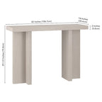 Mesa consola rectangular de 42 pulgadas de ancho