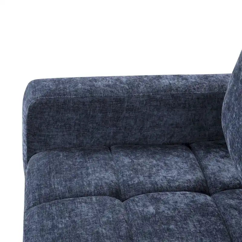 Sofá Cama Seccional Tapizado Suave con Espacio de Almacenamiento, Adecuado para Salas de Estar y Apartamentos