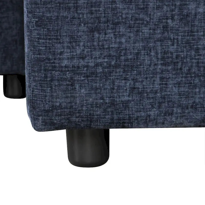 Sofá Cama Seccional Tapizado Suave con Espacio de Almacenamiento, Adecuado para Salas de Estar y Apartamentos