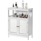 Mueble de lavabo de baño de madera blanca moderno con almacenaje