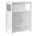 Mueble de lavabo de baño de madera blanca moderno con almacenaje
