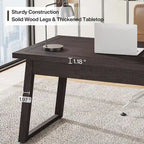 Escritorio ejecutivo, escritorio para computadora con cajón, madera maciza