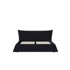 Base de Cama King Size Tapizada en Terciopelo con Cabecero Acolchado Suave